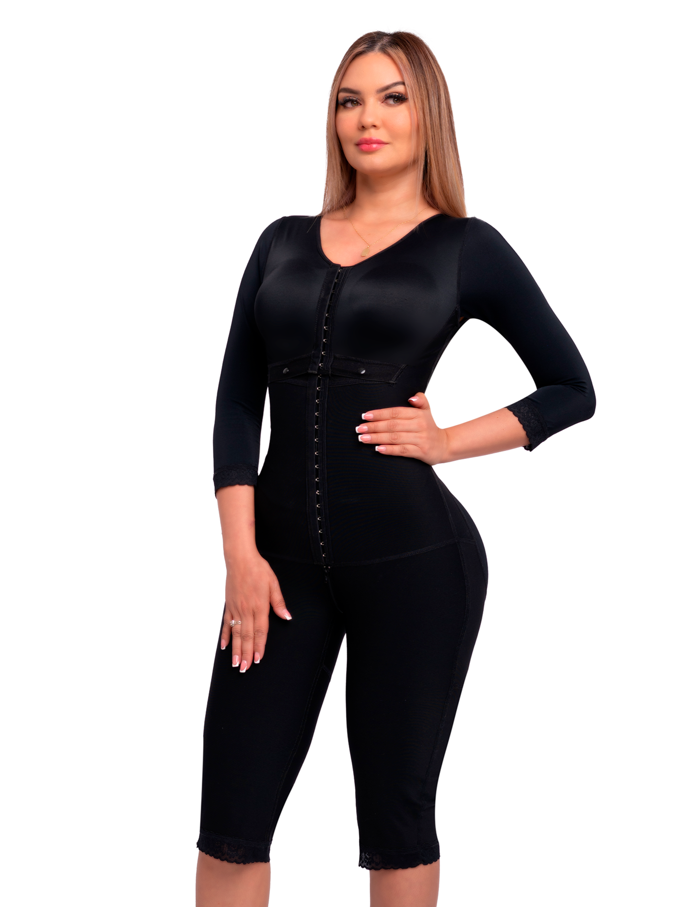 Rigid Postsurgical Girdle with Bra - Ref: 006