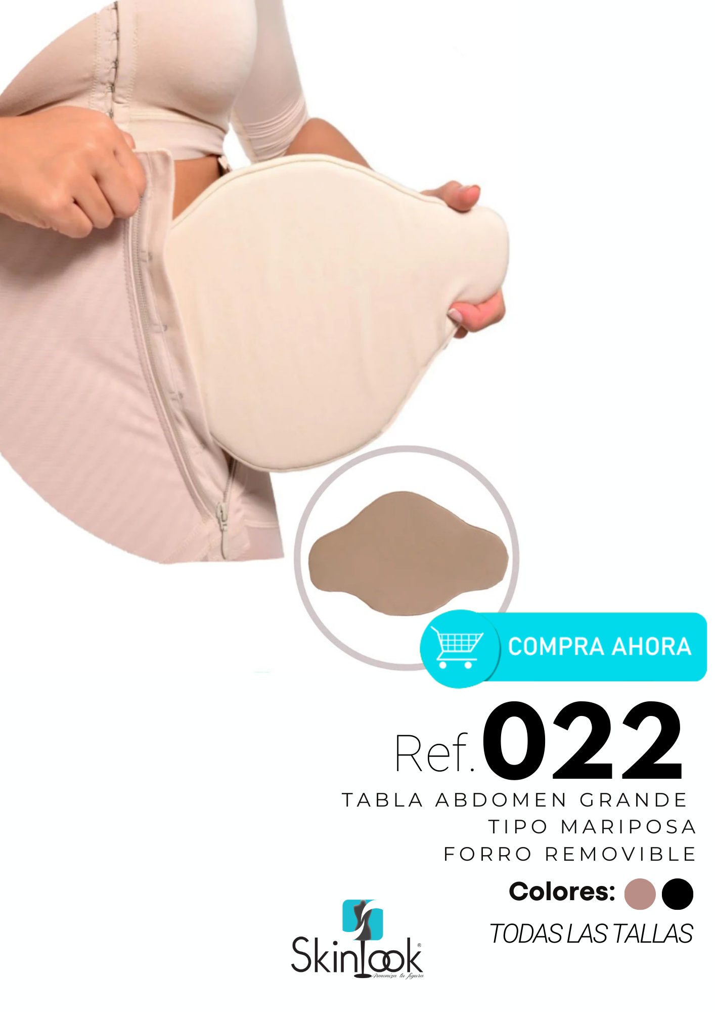Tabla para Abdomen tipo Mariposa - Ref: 022