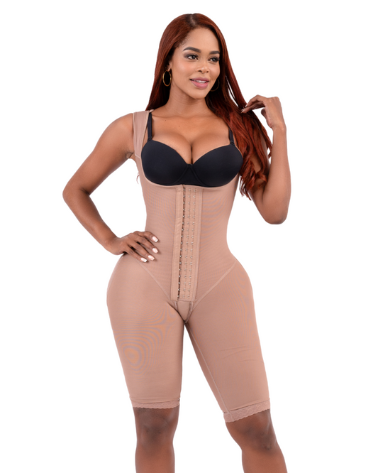 Faja de Compresion Alta Reloj de Arena con Varillas en Espalda - Ref: 225
