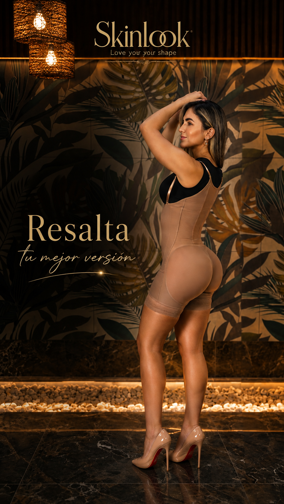 Faja de Compresion Alta Reloj de Arena con Varillas - Ref: 228-1